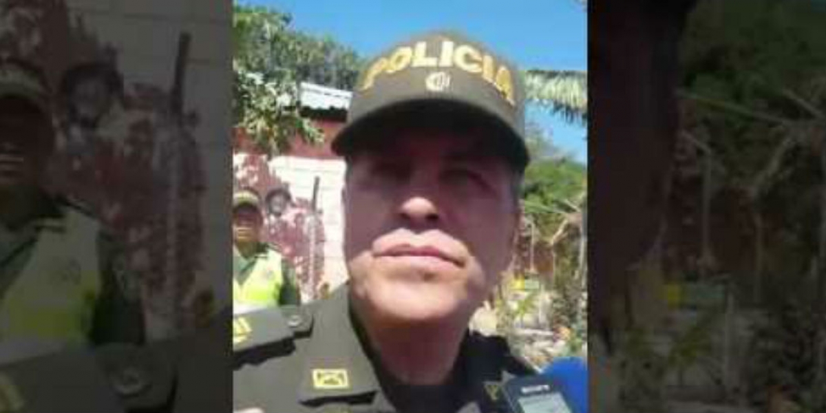 Comandante (e) de la Policía Metropolitana de Santa Marta, Coronel Henry Fernández Castellanos.