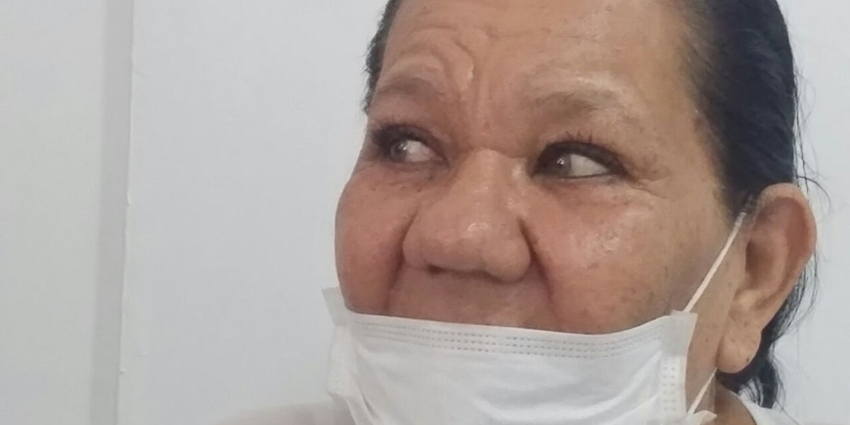 Dary Luz Vesga Cobos, mujer afectada por mala praxis de una clínica odontológica samaria.