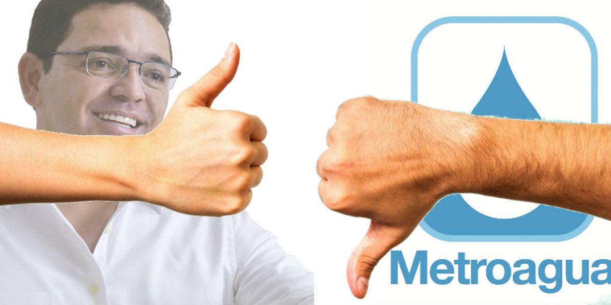 Seguimiento.co La percepción ciudadana señaló como positiva la gestión del alcalde y como malo el servicio que presta Metroagua.