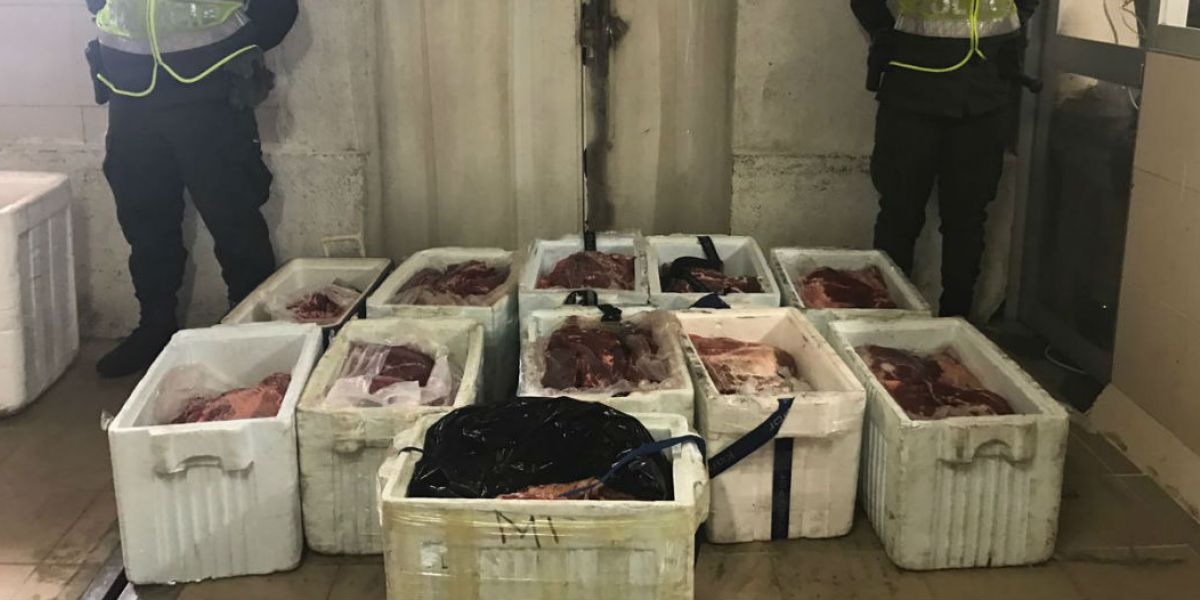 Autoridades evitaron que 17 toneladas de carnes ingresaran al departamento de manera ilegal.