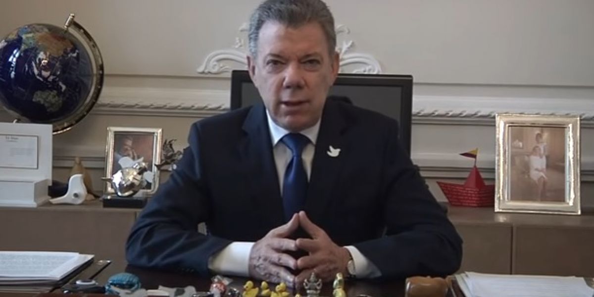 Captura de pantalla Juan Manuel Santos, presidente de la República.