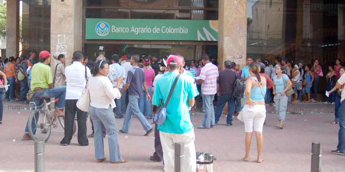 Los pagos de otros programas dentro de Familias en Acción se realizarán al lado del Banco Agrario hasta el 3 de abril