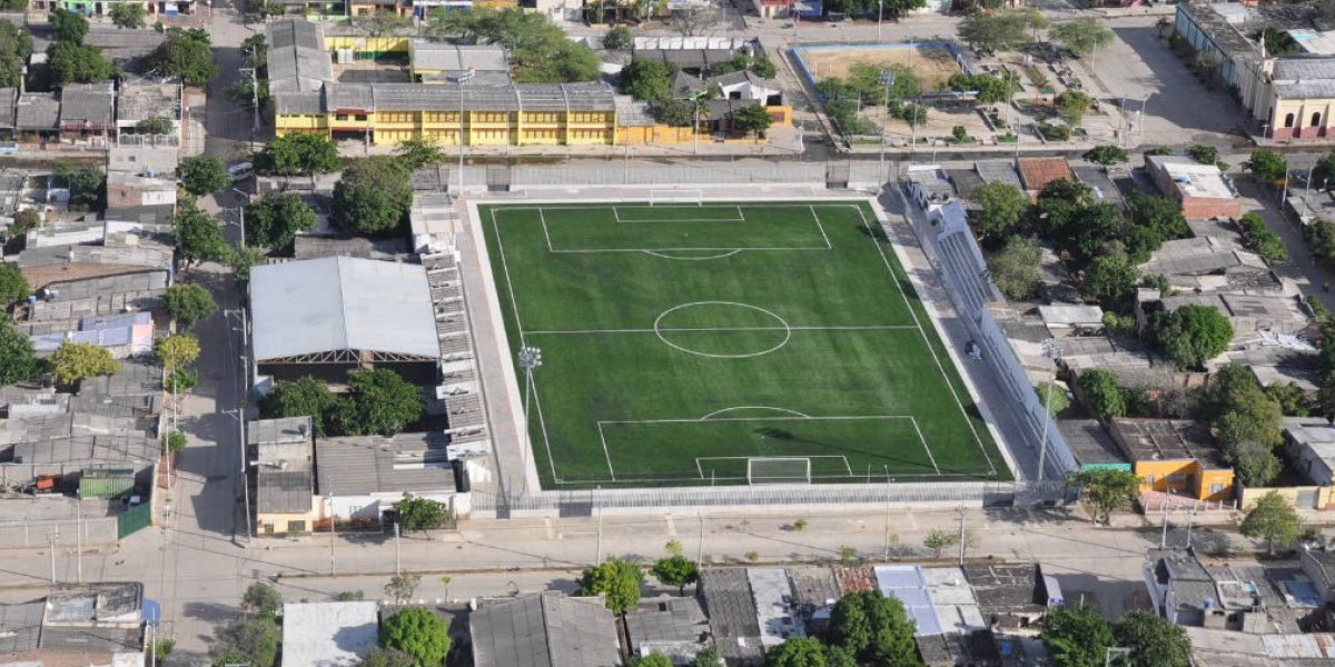 La zona elegida para la transformación es la comprende la cancha La Castellana y sus alrededores.