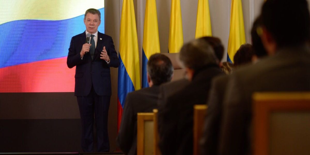 Juan Manuel Santos, presidente de Colombia.