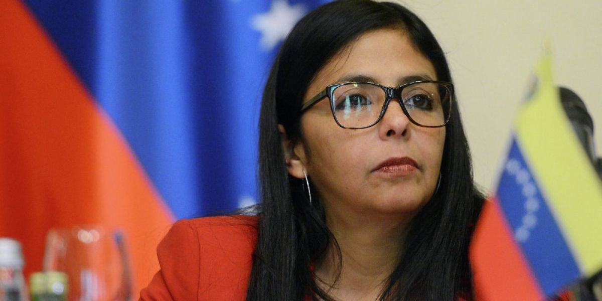 Delcy Rodríguez, canciller de Venezuela.