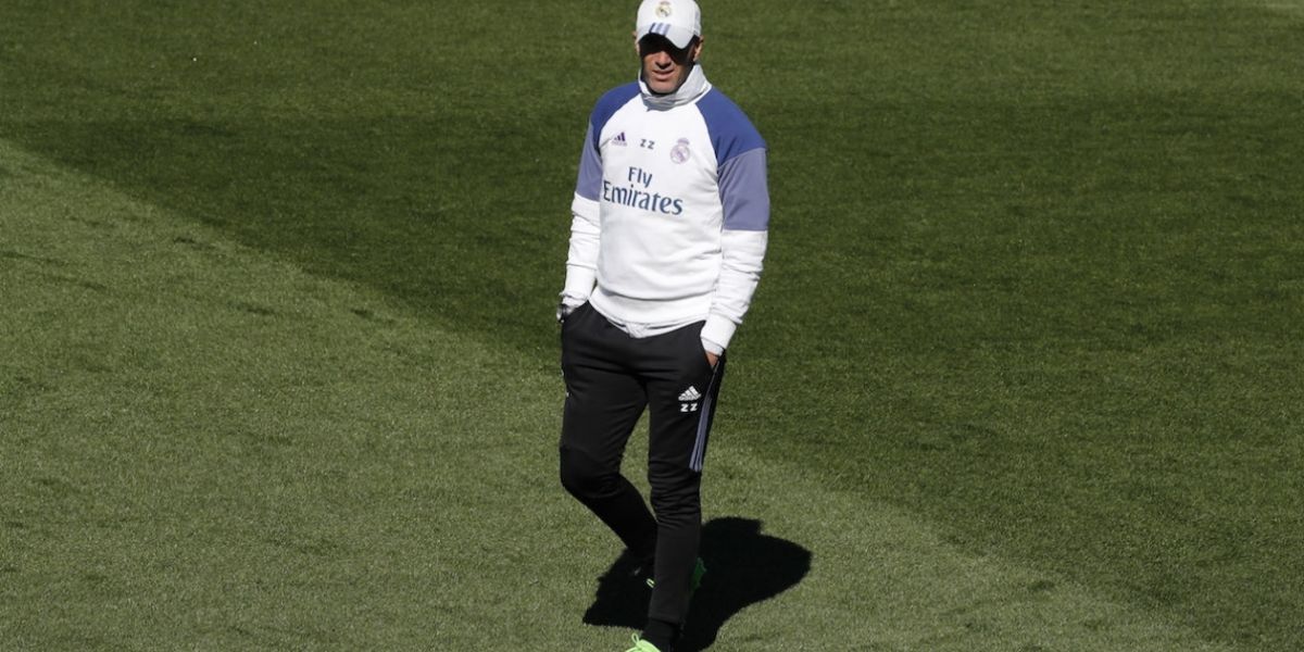 Zinedine Zidane, técnico del Real Madrid. 