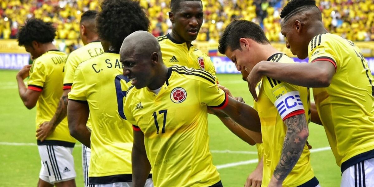 La selección colombiana de fútbol.