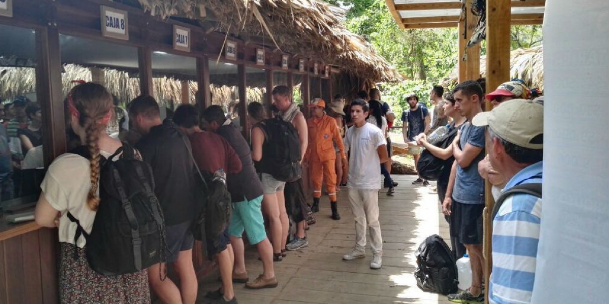 El Parque Tayrona es de los lugares predilectos de los turistas extranjeros.