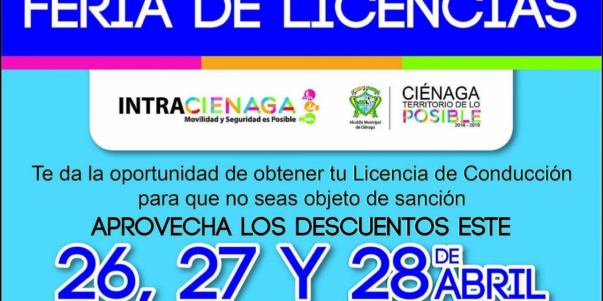 La jornada realizará los días 26, 27 y 28 de abril.