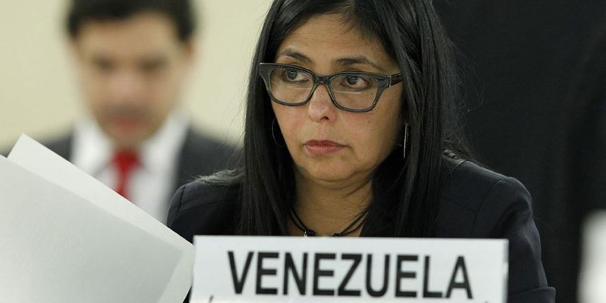 Delcy Rodríguez, canciller venezolana.