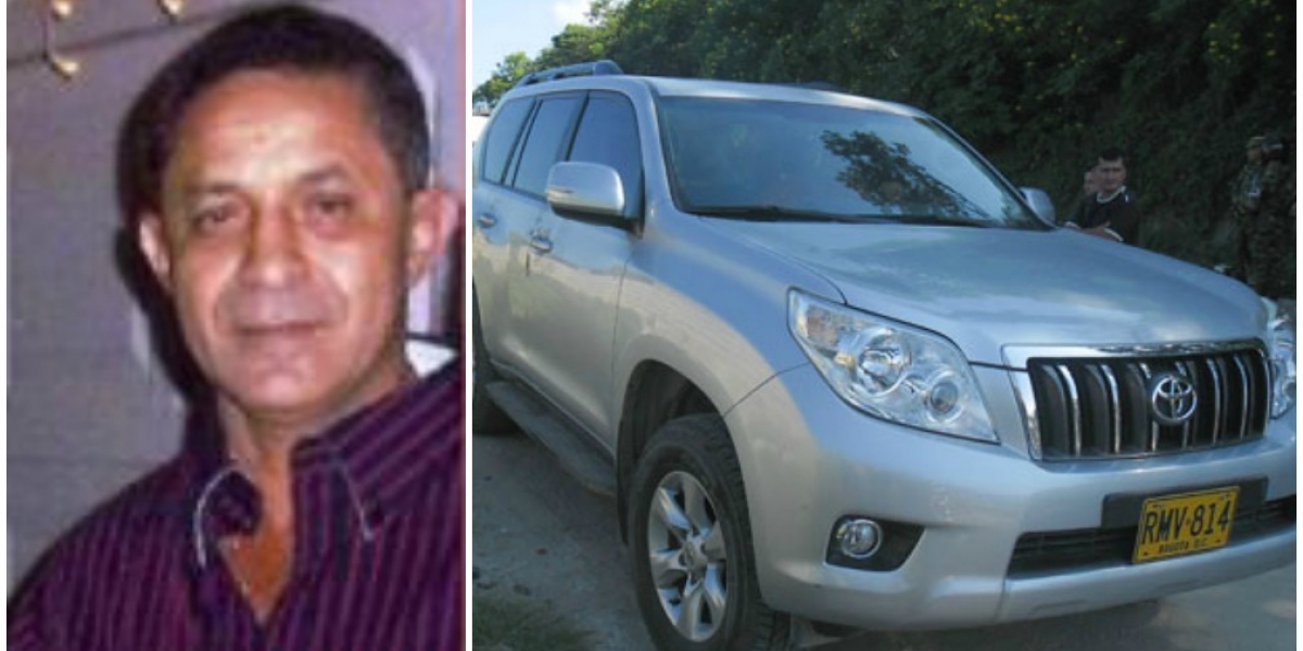 Archivo Rafael Jaraba fue secuestrado y trasladado en su propio carro.