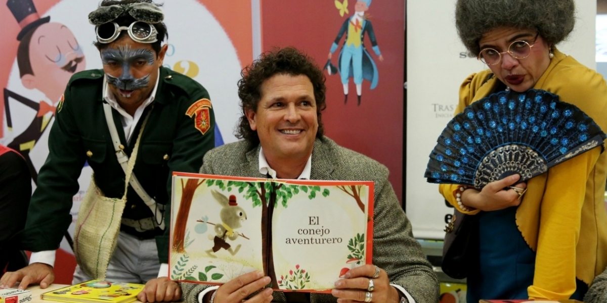 Carlos Vives en la feria del Libro de Bogotá