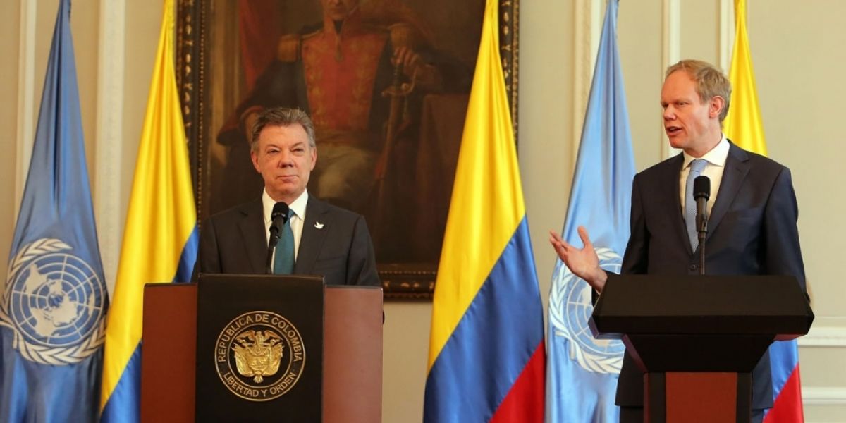 Los integrantes del consejo se reunieron con el presidente de Colombia, Juan Manuel Santos, con quien mostraron una gran afinidad a la hora de defender los avances que supone la paz para el país.