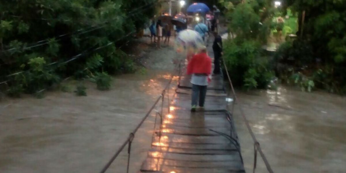 Esta imagen evidencia cómo estaban los niveles del río Gaira este martes.