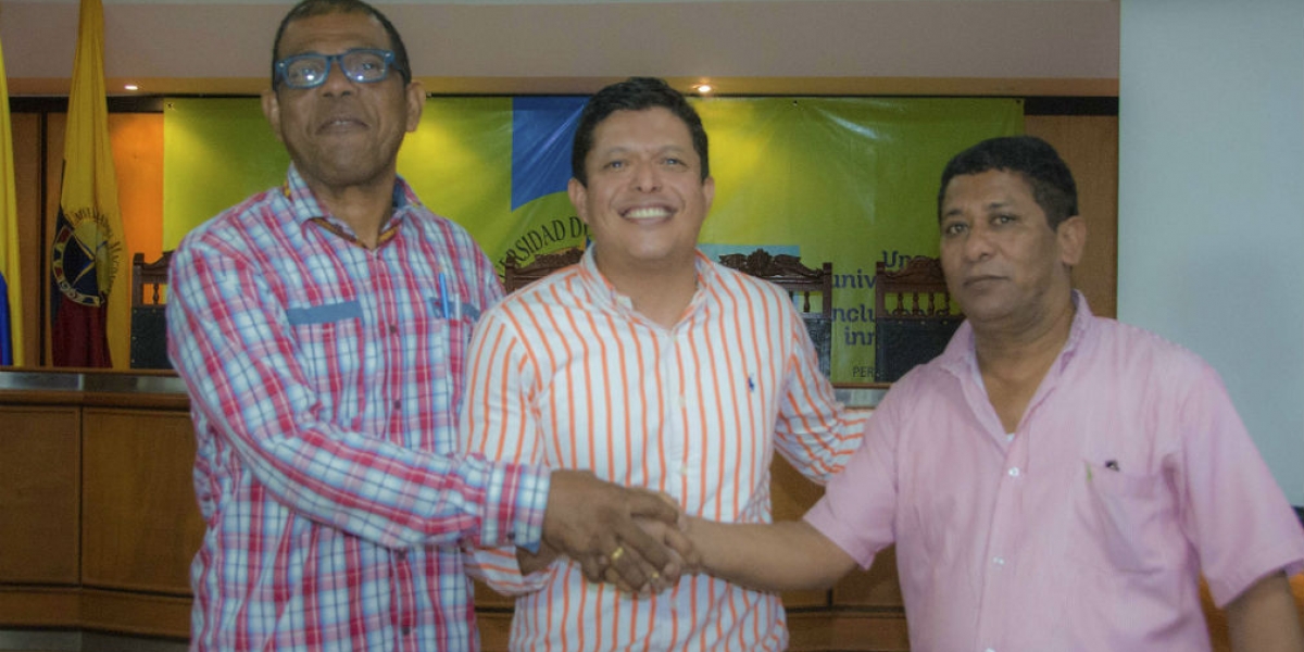 El rector Pablo Vera Salazar Ph.D lideró la concertación con los sindicatos de trabajadores de la Universidad del Magdalena.