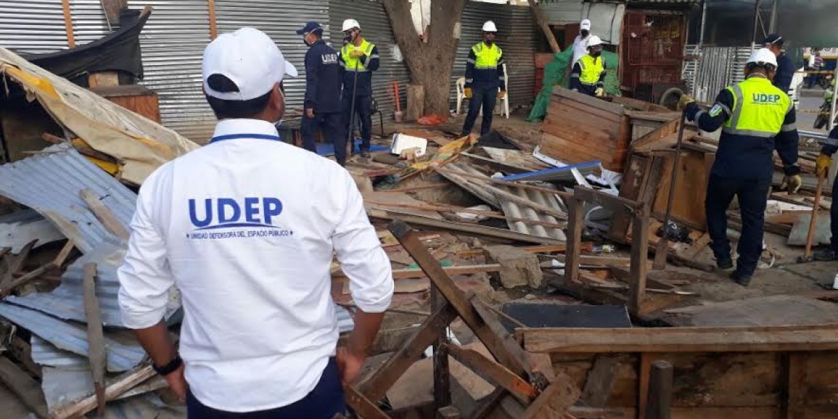 Alcaldía Santa Marta La Unidad Defensora del Espacio Público (Udep) lideró el proceso.