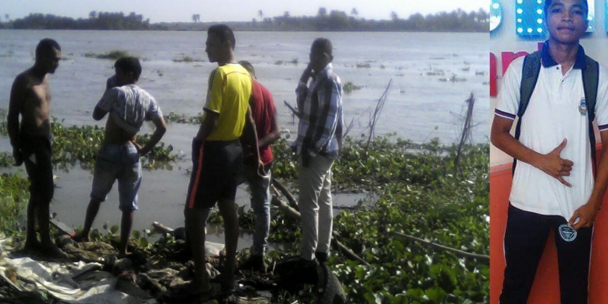 Foto: Zona Cero Pescadores encontraron el cuerpo de Darwin De Jesús Escorcia Gutiérrez, de 17 años.