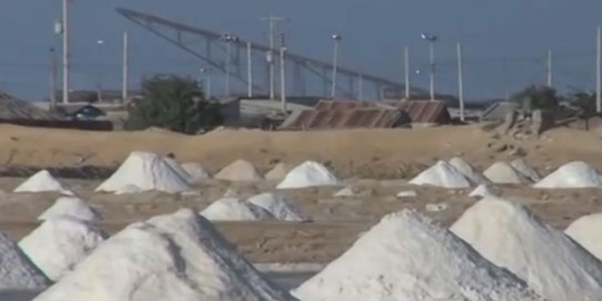 Minas de sal en La Guajira.