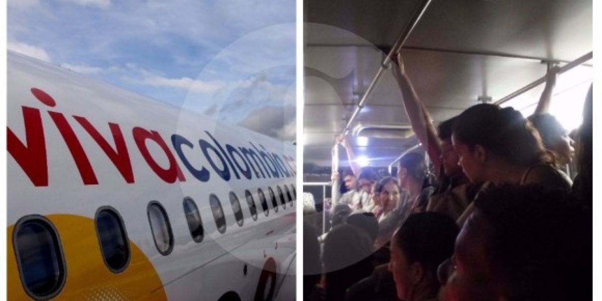 Este martes, la aerolínea de bajo costo VivaColombia propuso  llevar pasajeros de pie en las aeronaves.