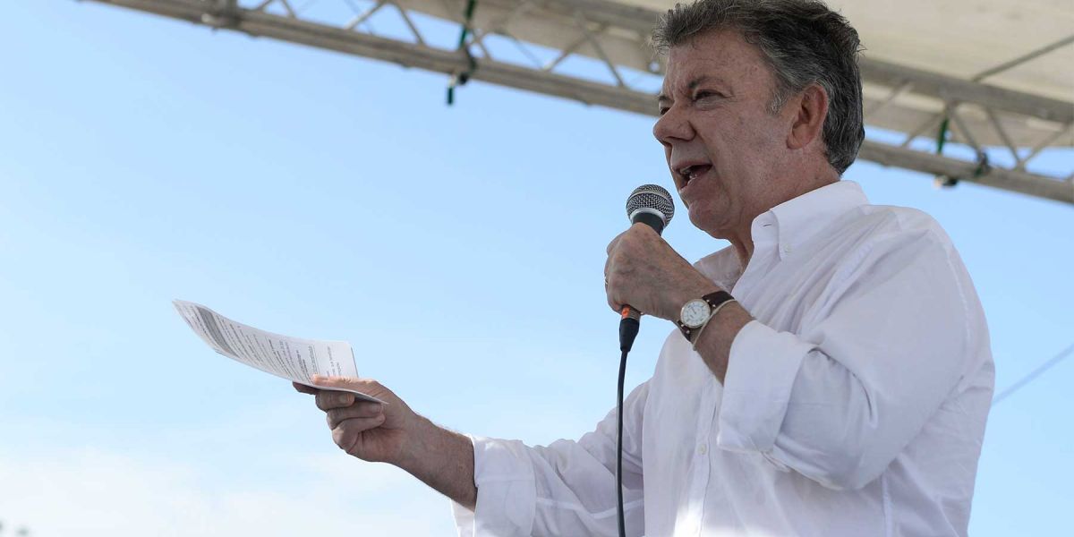 Juan Manuel Santos, presidente de la República.