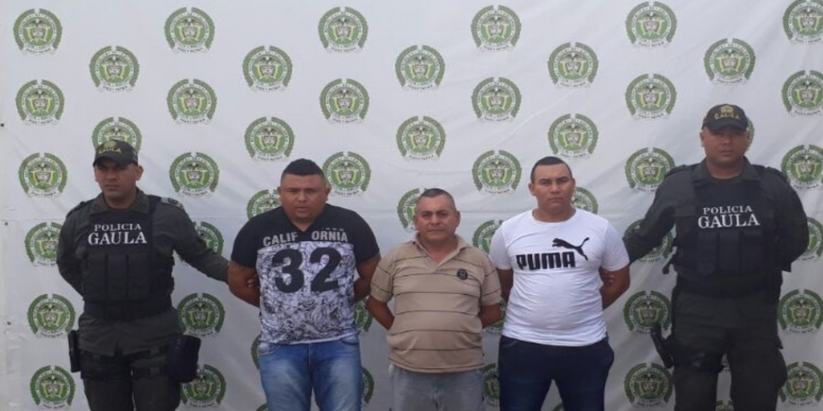 Captura a tres integrantes de ‘Los Pachencas’ señalados de extorsionar en Santa Marta. 