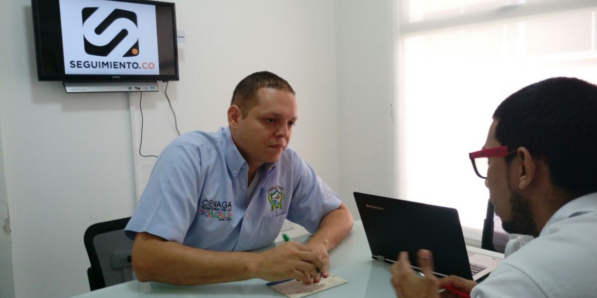 Edgardo Pérez, alcalde de Ciénaga, en entrevista con Seguimiento.co