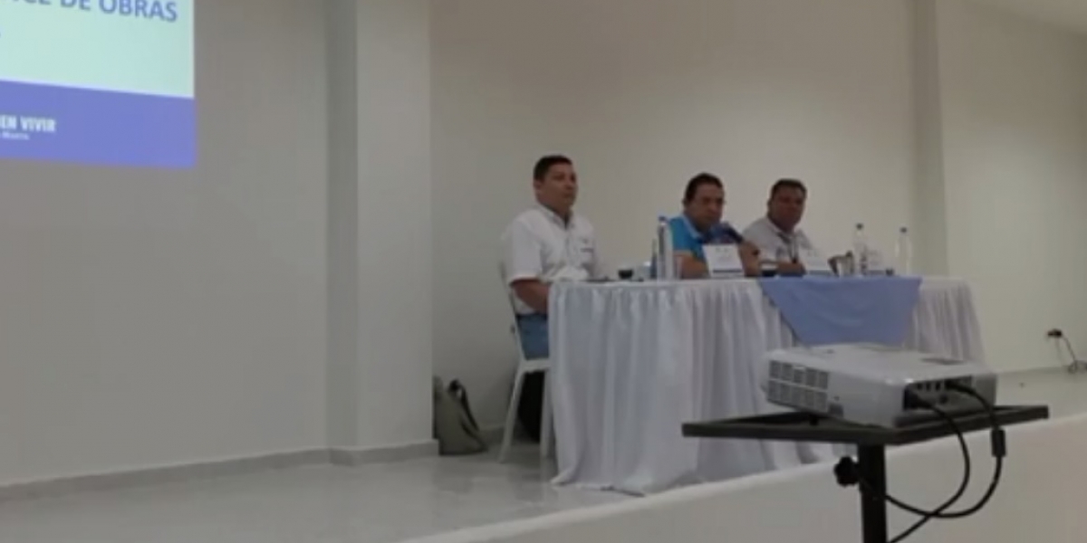 Captura pantalla La audiencia de avance de obras se llevó a cabo este sábado.