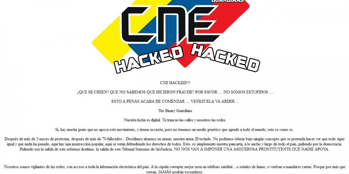 Hackearon páginas webs de los poderes públicos e instituciones del Estado venezolano.