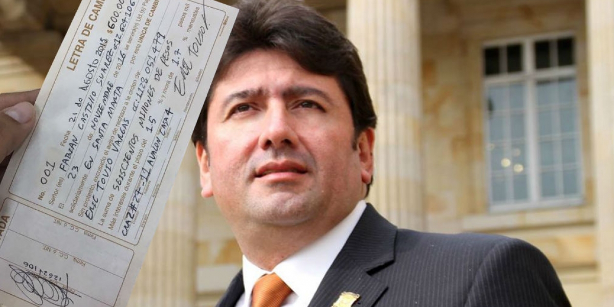 Una supuesta letra de cambio tiene en el centro de las discusiones políticas a Fabián Castillo.