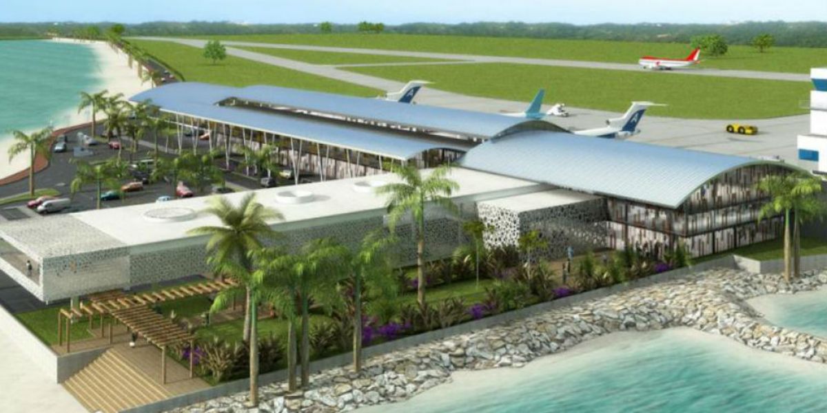 Imagen de render del Aeropuerto de Santa Marta.