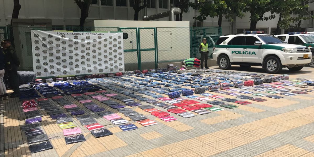 Policía Metropolitana de Santa Marta Mercancía ilegal incautada