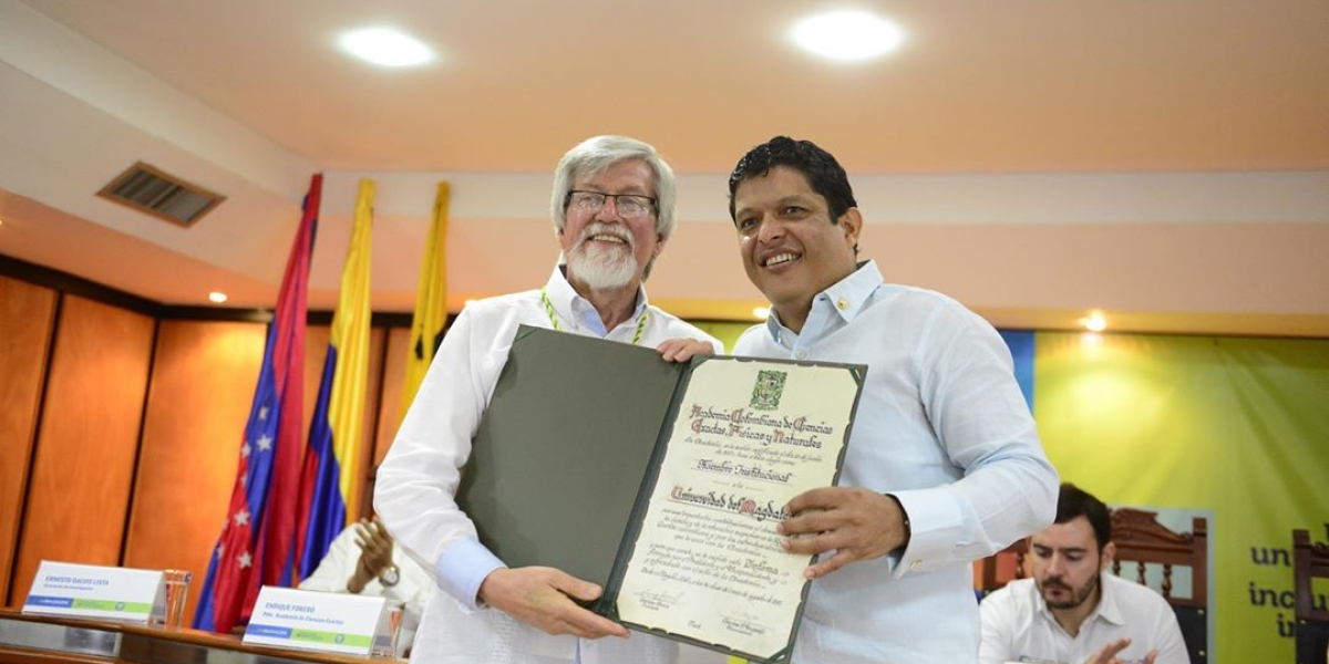 Universidad del Magdalena, nuevo miembro institucional de la Academia Colombiana de Ciencias Exactas, Físicas y Naturales.