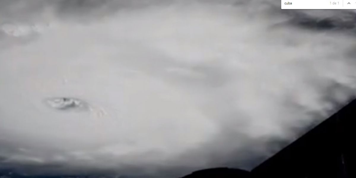 Así se ve desde el espacio el huracán Irma. 