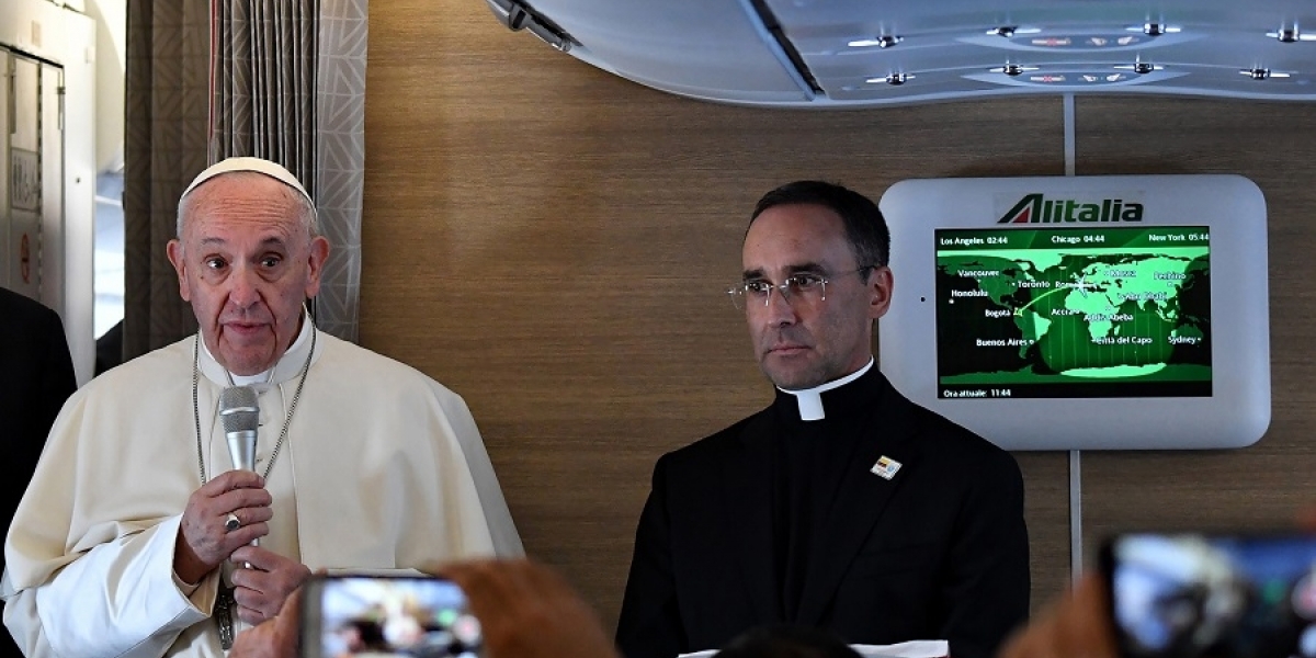Papa Francisco en el 'Pastor 1'.