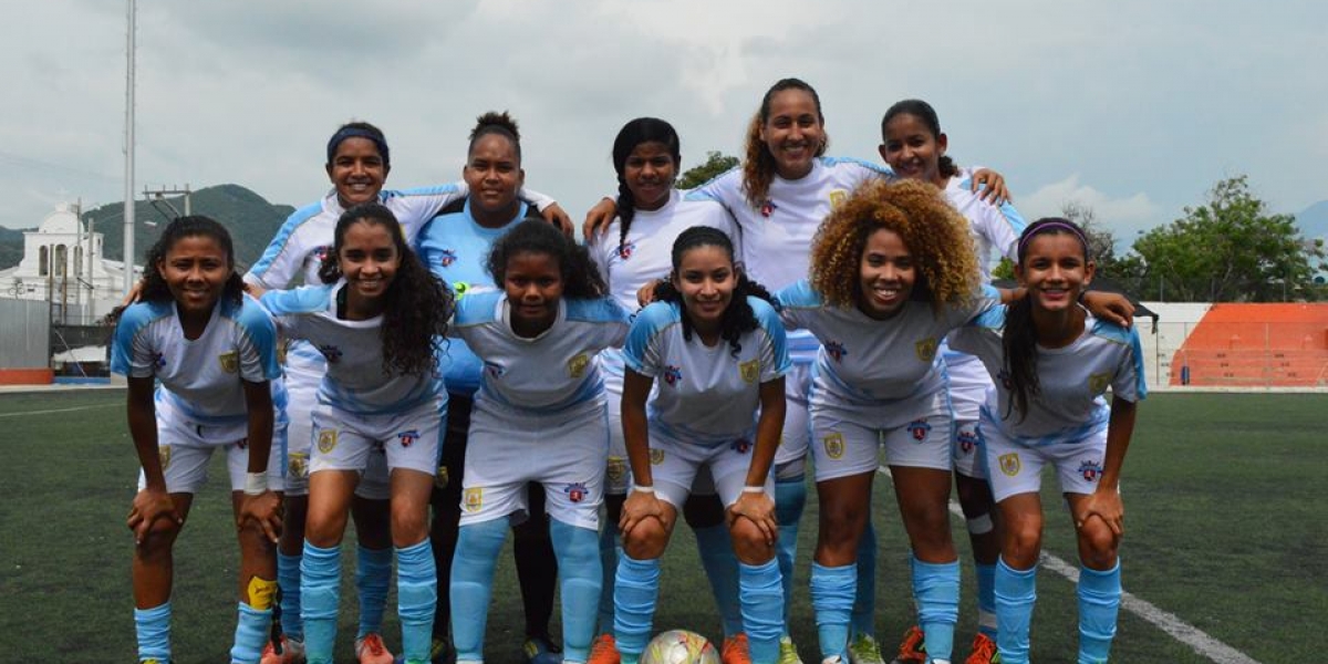 Independiente Santa Marta antes de un partido de la fase grupos