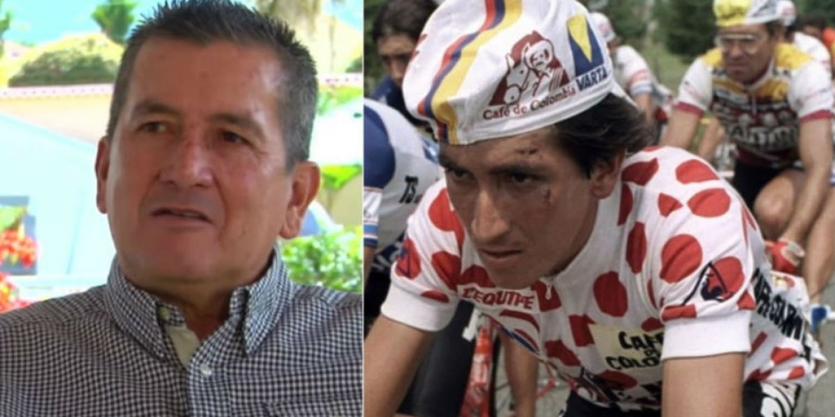 Lucho Herrera, gloria del ciclismo en Colombia.