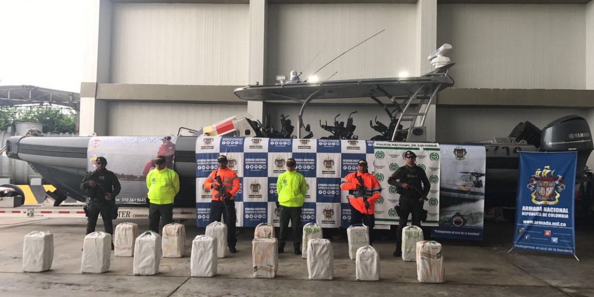 Cocaína incautada en el Mar Caribe