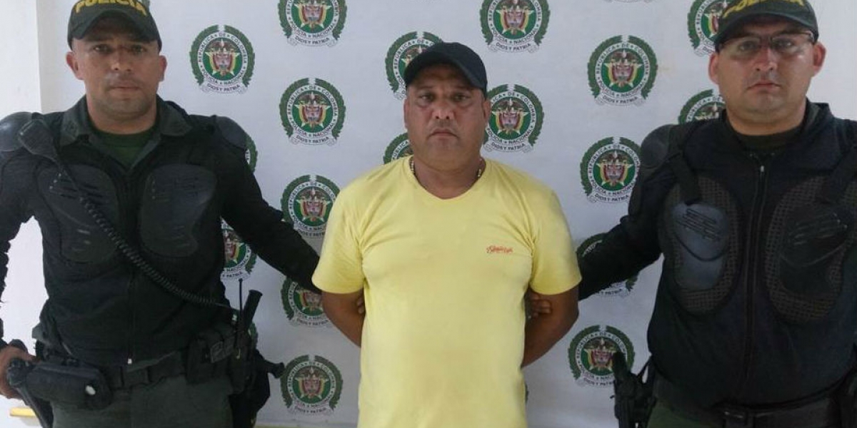 El capturado Alberto Villar Núñez, alias 'El Soldado'.