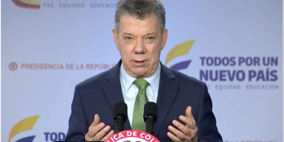 presidente Juan Manuel Santos.