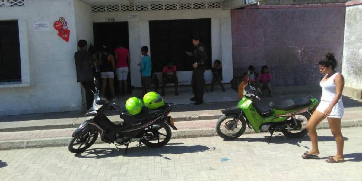 Casa donde residía el policía magdalenense que murió en Barranquilla.