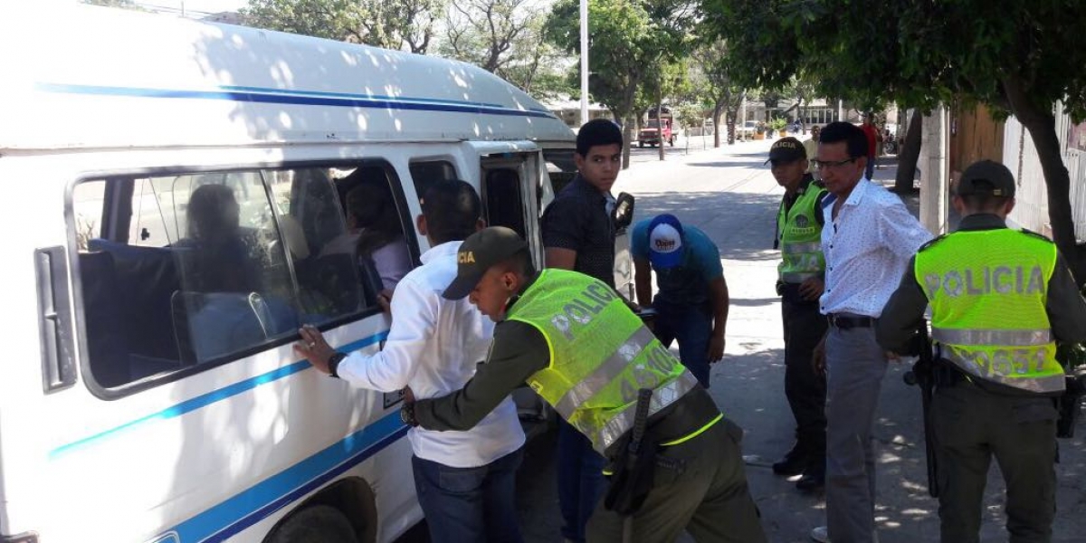 Policía Operativos de seguridad desarrollados este sábado en Santa Marta.
