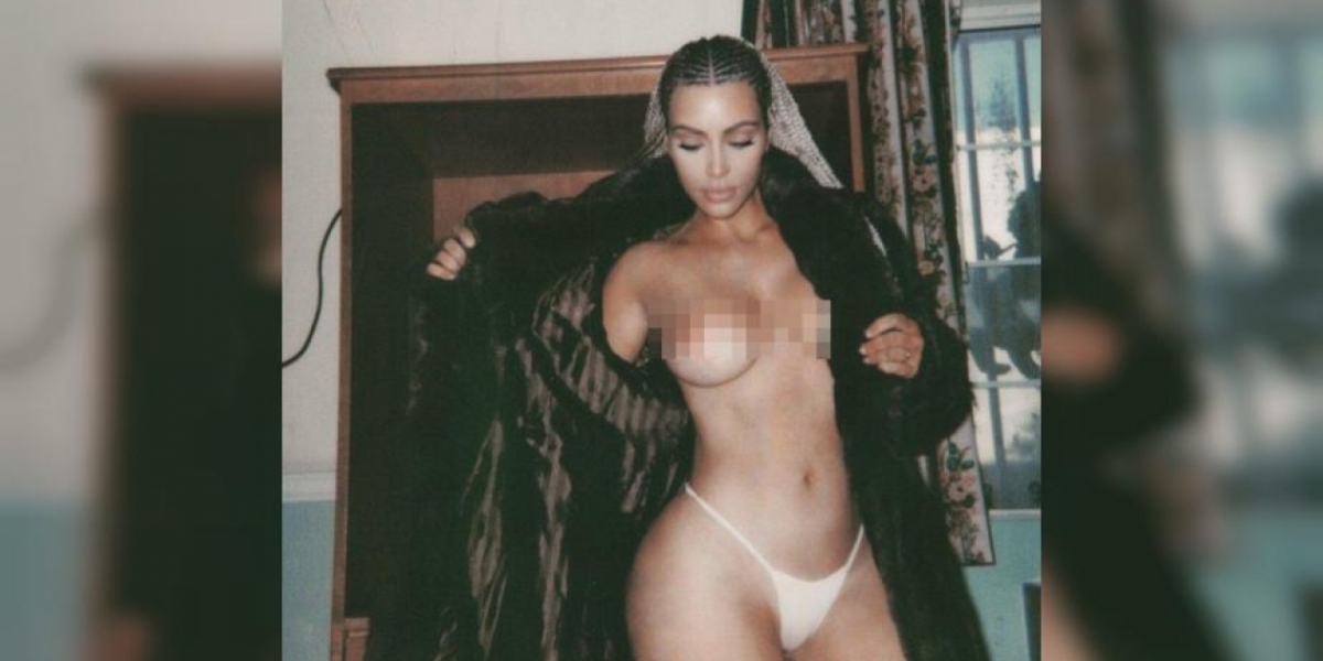 La modelo Kim Kardashian.