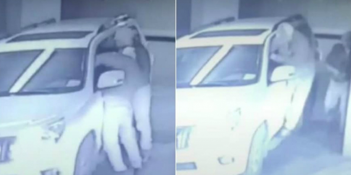 Tomada de Pulzo Foto del atraco en una zona residencial de Bogotá.