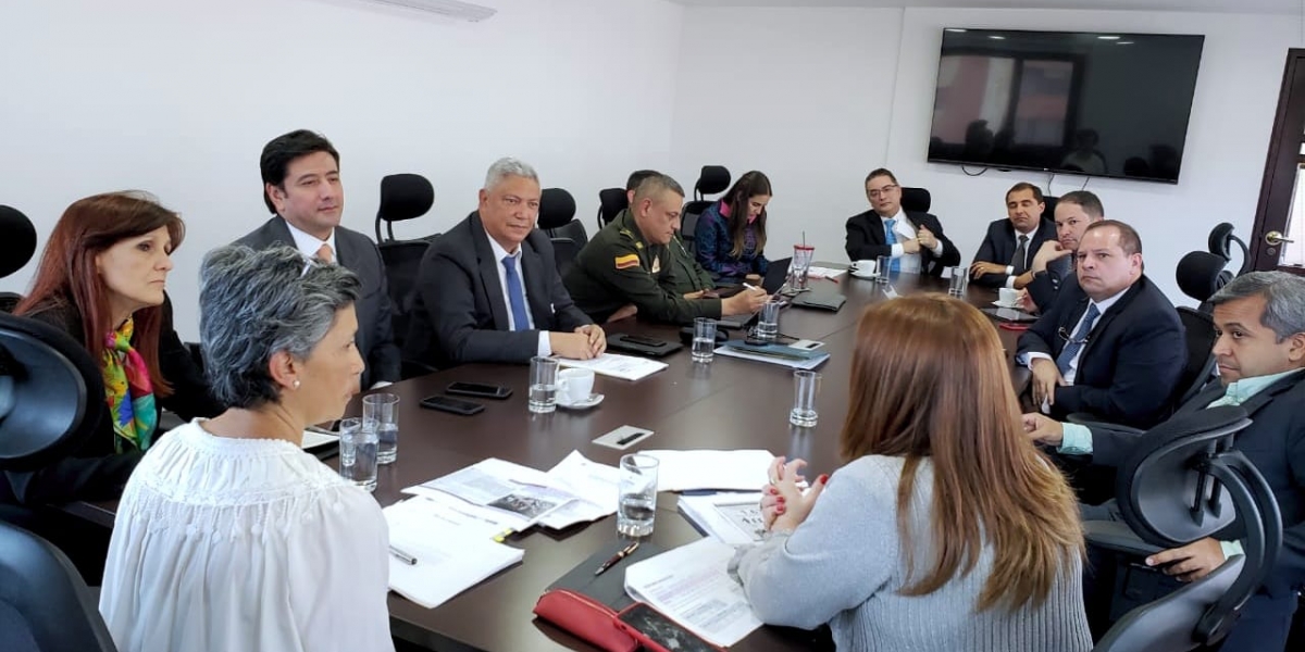 La reunión se desarrolló en las instalaciones del Ministerio de Justicia.