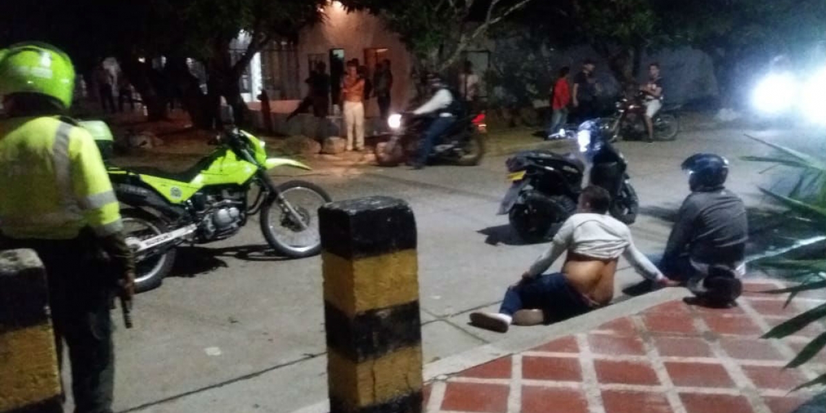 Zona Cero Momentos de la captura de los dos presuntos delincuentes.