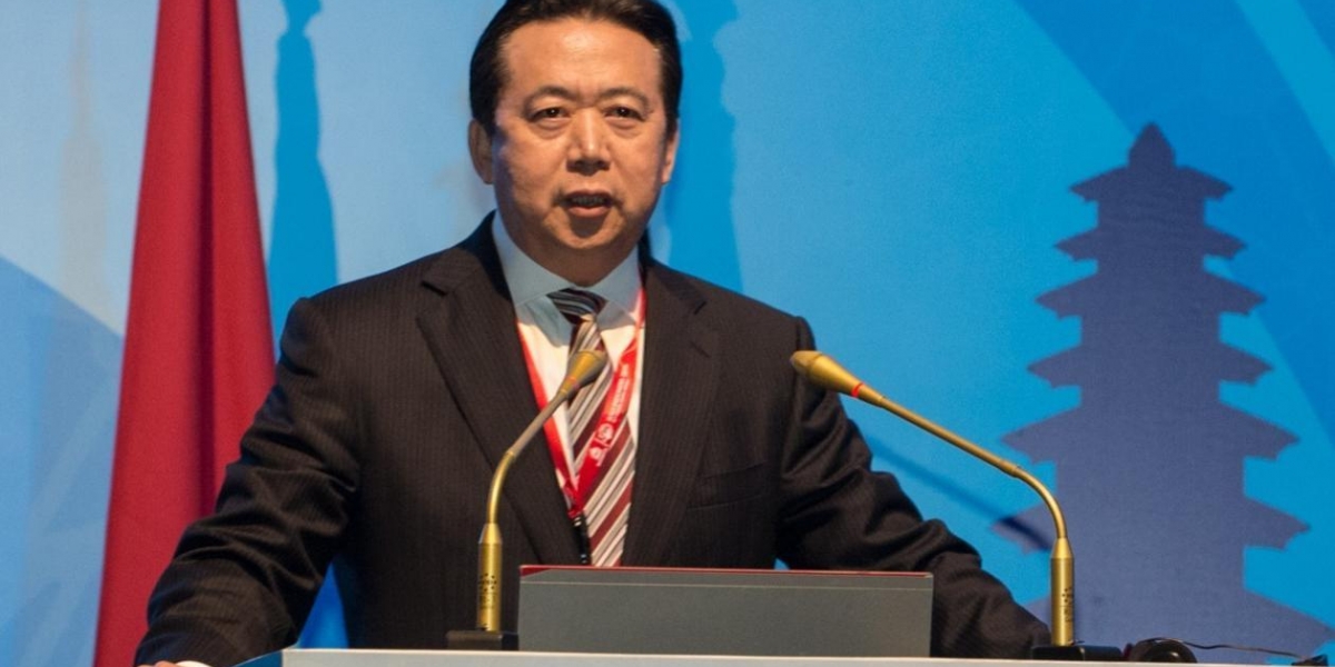  Presidente de Interpol, Hongwei Meng.