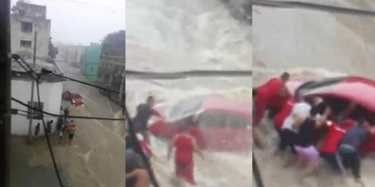 Captura de Pantalla. Momentos en que se presentó la emergencia.
