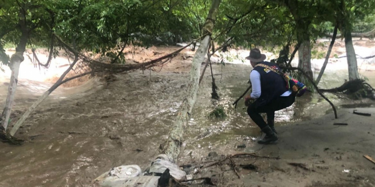 Se mantiene la alerta roja en los ríos que bajan de la Sierra Nevada de Santa Marta.