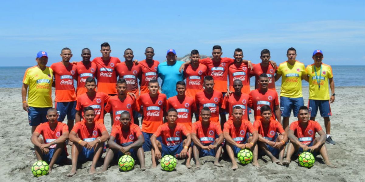 Selecciones Colombia de fútbol playa, sub 20 y mayores.