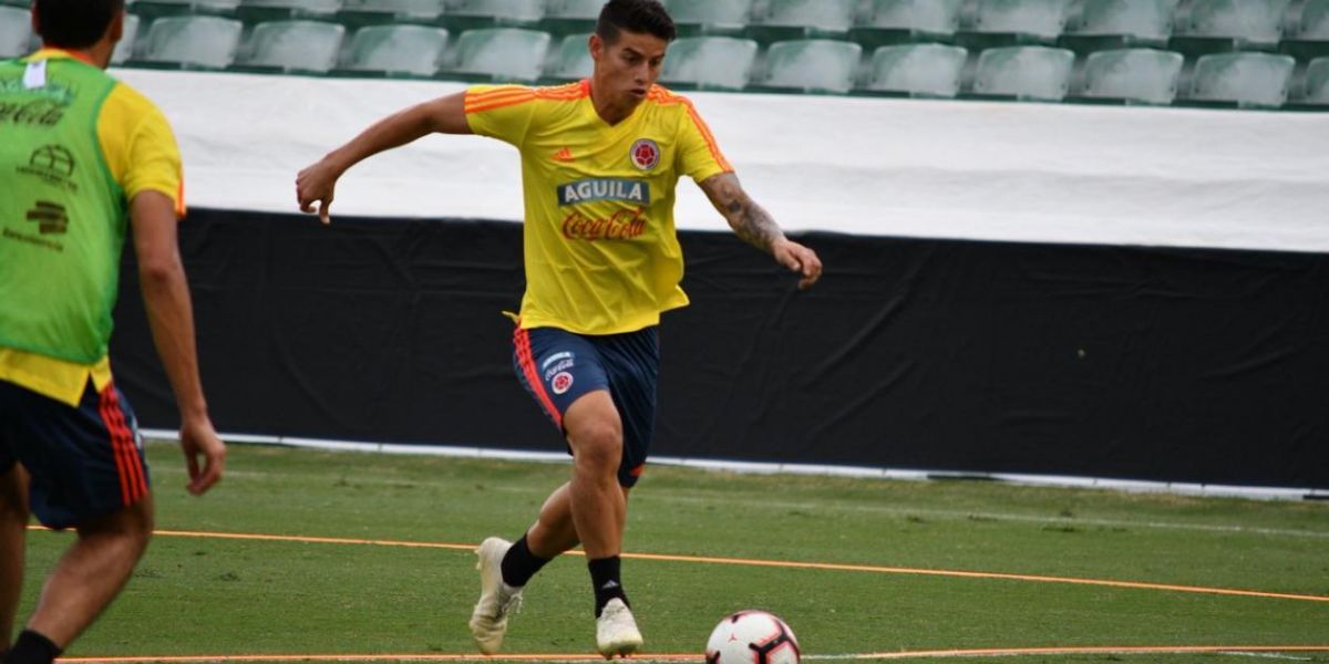 FCF. James Rodríguez regresó para este ciclo de amistosos.